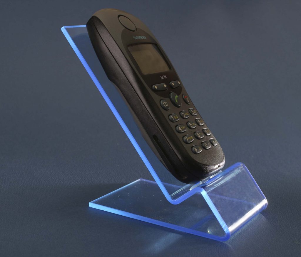 UV reaktív plexi mobiltelefontartó