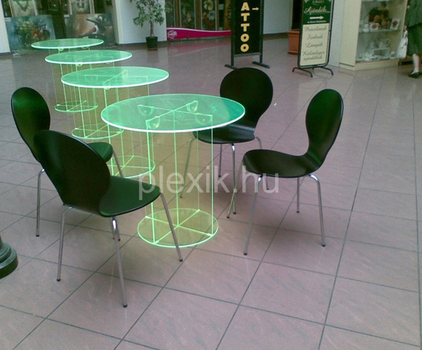 UV Plexi asztal